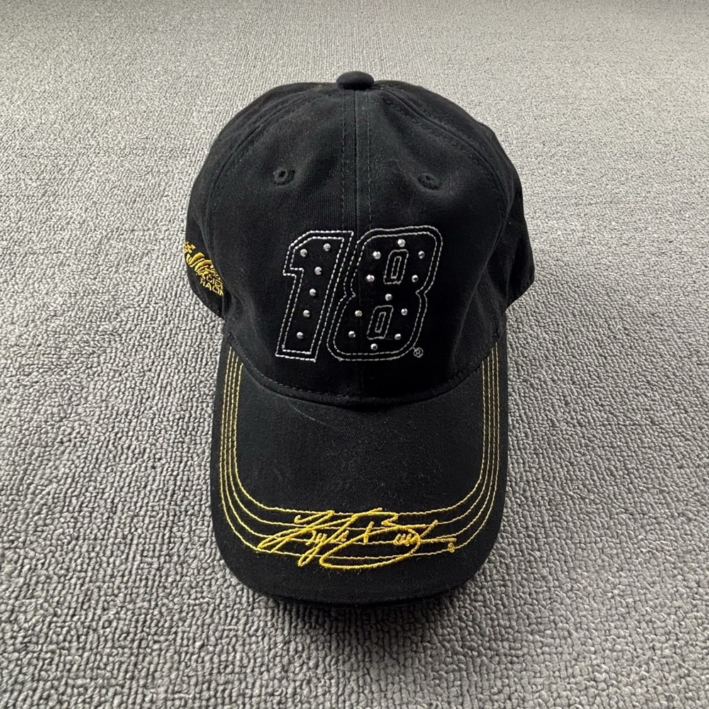 Nascar Hat Adult One Size Black Adjustable Cap Casual Ladies Womens